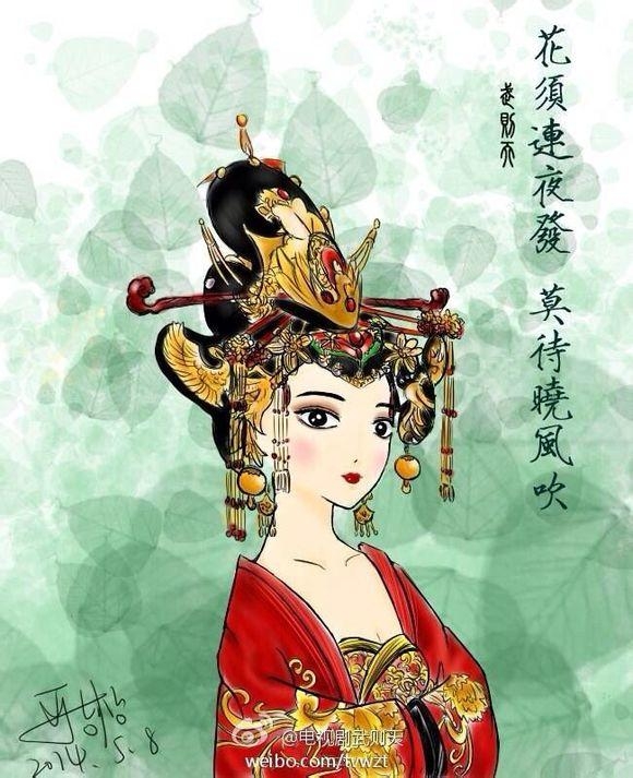 电视剧武则天Q版人物可爱卡通