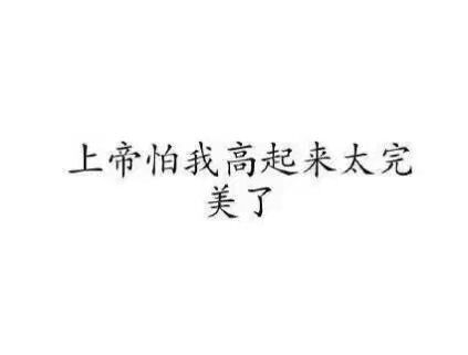 当别人说你矮的时候，你可以这样怼回去