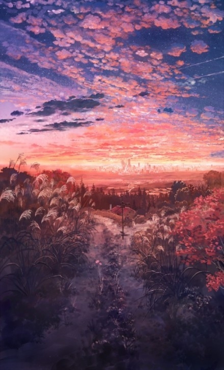 不喜勿喷 意境风插画图
