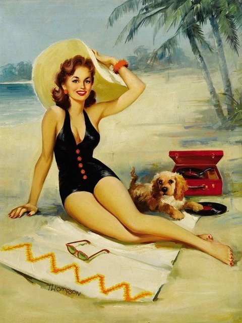 精选手绘插画美女高清手机壁纸下载