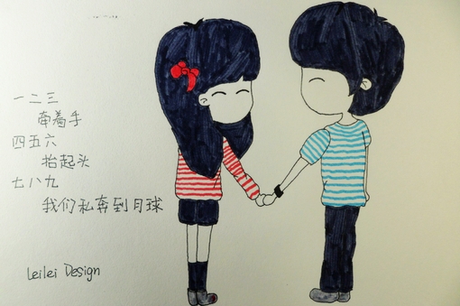 看图说话。手绘图