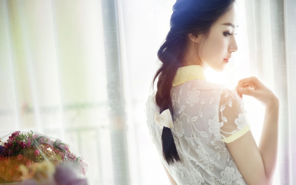 小清新唯美意境美女高清桌面壁纸