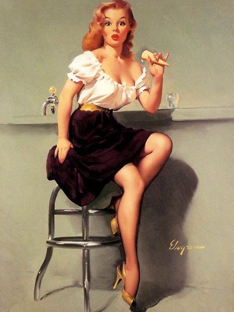 精选手绘插画美女高清手机壁纸下载