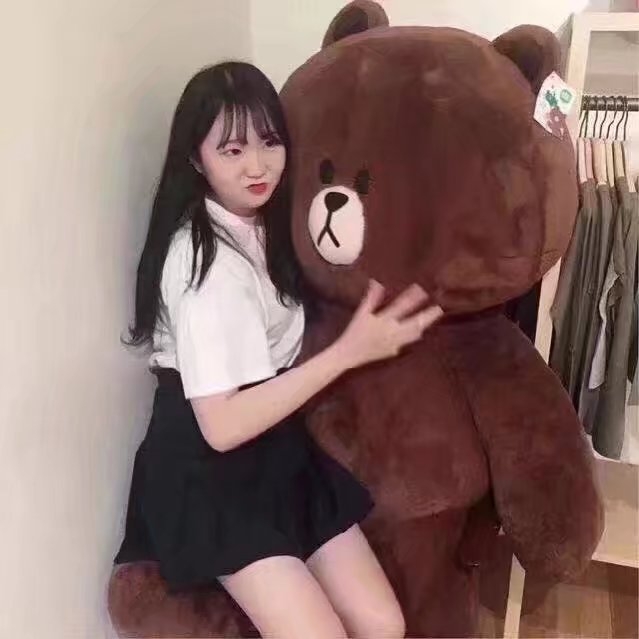 六一的时候要是能收到一只超大的 Line布朗熊 那真是太幸福了