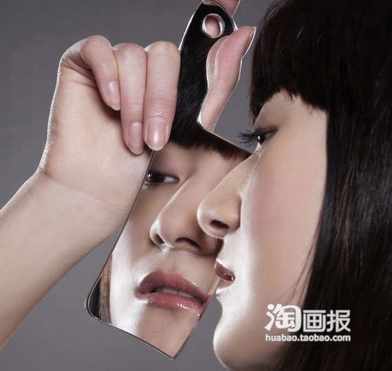 女生可以随身携带的创意镜子