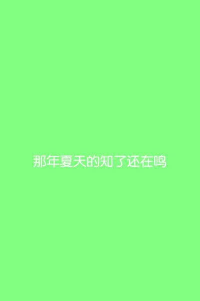 单纯的颜色，单纯的一句话
