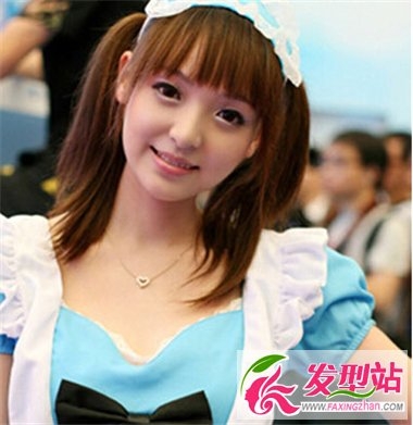 长直发女生怎么扎马尾好看 可爱双马尾扎发让你更显清纯