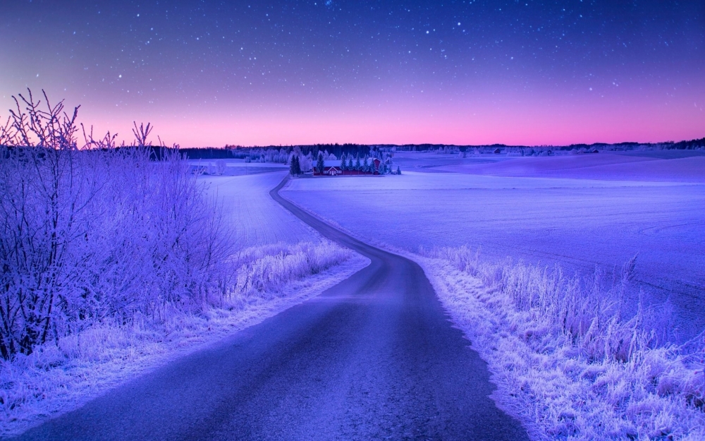 雪景千里冰封图片