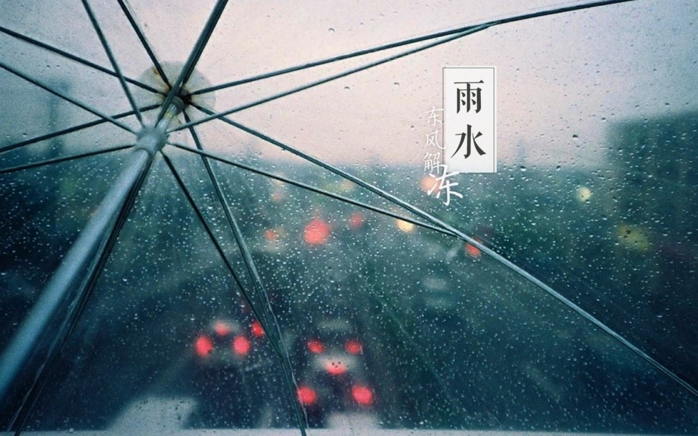 二十四节气雨水电脑壁纸