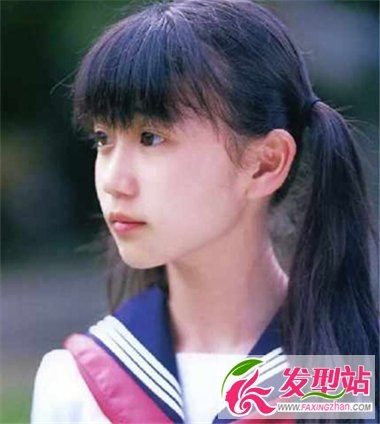 长直发女生怎么扎马尾好看 可爱双马尾扎发让你更显清纯