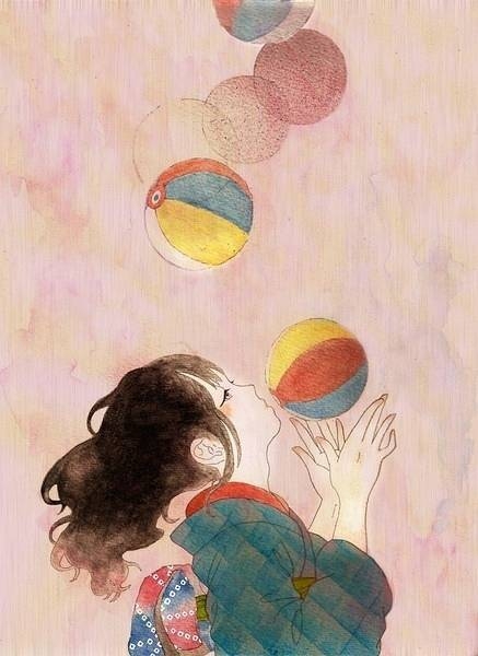 不喜勿喷 意境风插画图