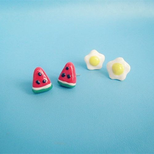 甜美小清新耳钉可爱饰品图片