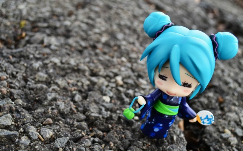 初音手办可爱模型桌面壁纸