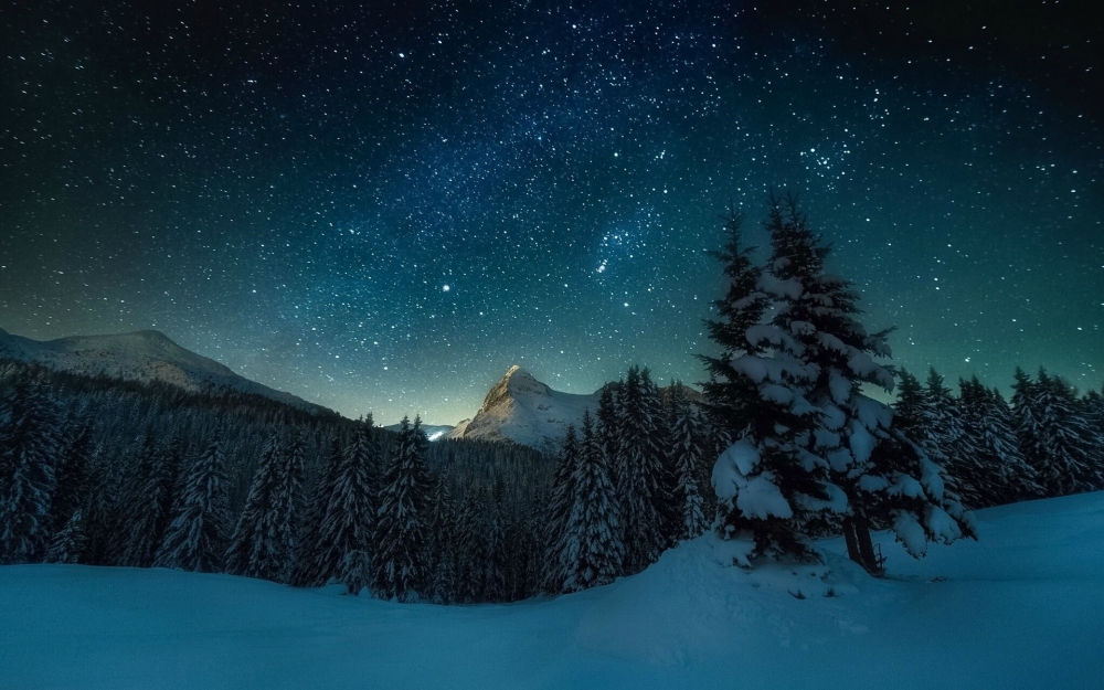 雪景千里冰封图片