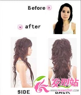 可爱美女两款超甜个性长发