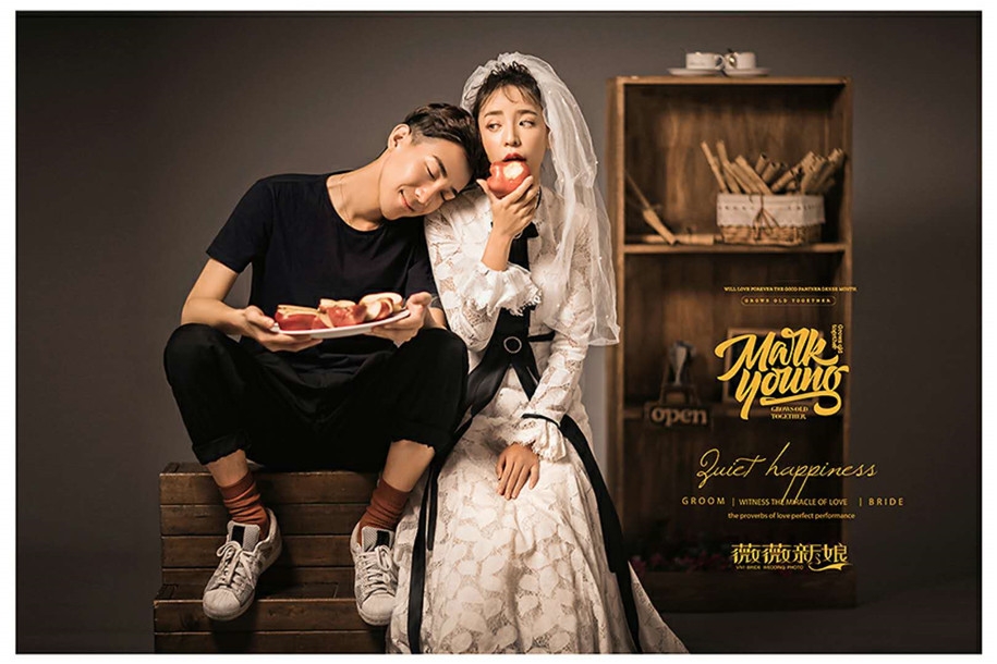 休闲一刻 婚纱照