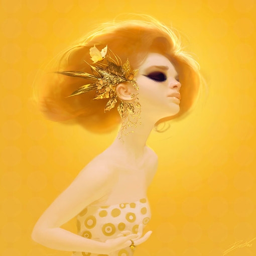 插画里的小妞们 开始总是美好的