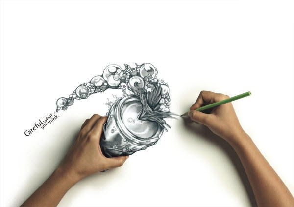 搞怪素描插画创意美图