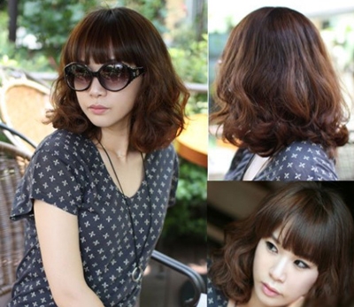 韩式荷叶头短发发型图片 清秀小女人味