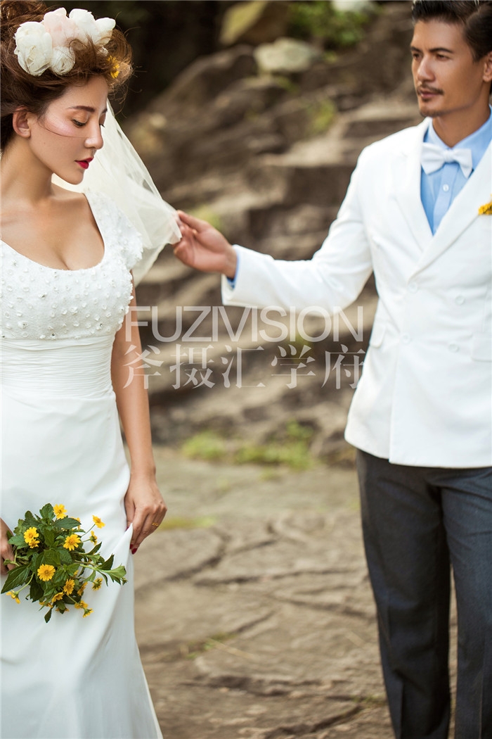 白色爱恋 婚纱照