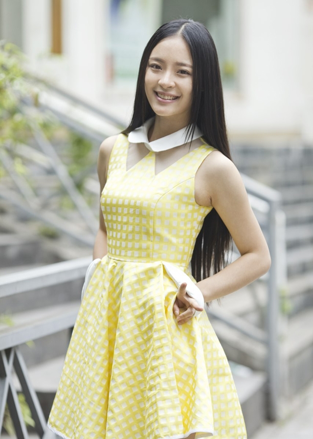 女神的光环源于李莎旻子的清纯甜美