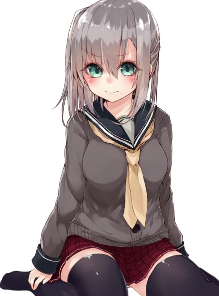 美少女校园制服可爱卡通图片
