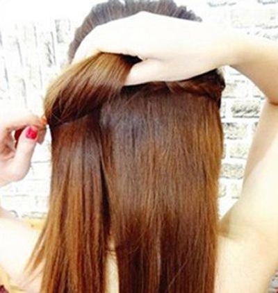 适合方脸女孩的蓬松半扎发发型教程！