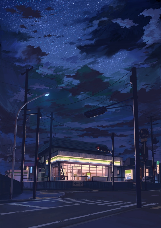 插画有爱 少年的帽子里有海星和鱼