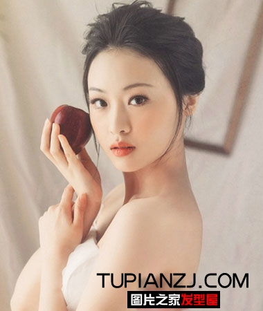 韩式盘发发型图片 日常必备