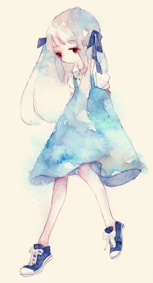 美女孩 插画系