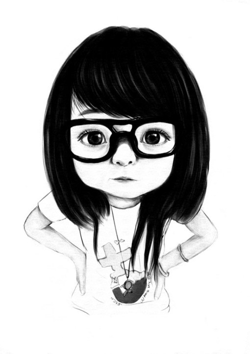 插画里的小妞们 开始总是美好的
