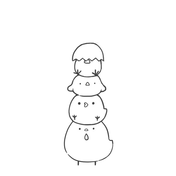 画一堆萌小鸡吧!