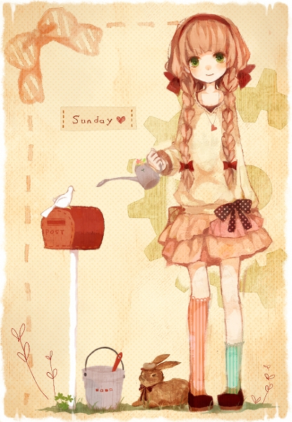插画里的小妞们 开始总是美好的