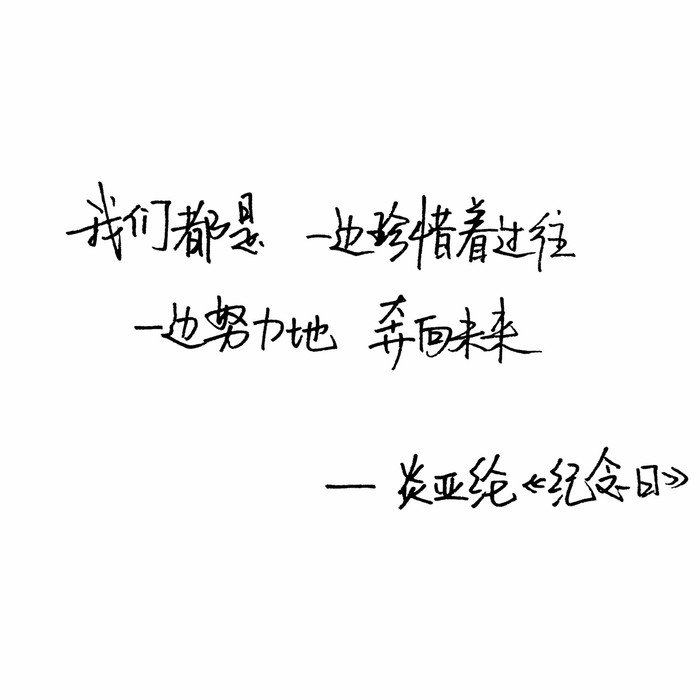手写句子.