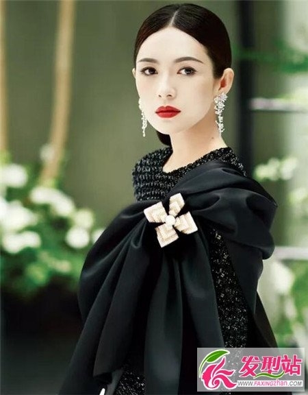 哑光色长发发型 质感光泽长发图片