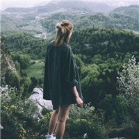 唯美风景伤感背影女生微信头像
