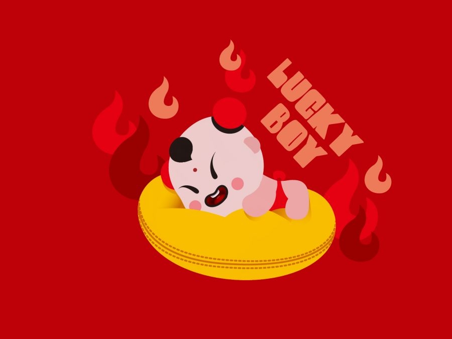 招财童子系列之幸运宝宝图片