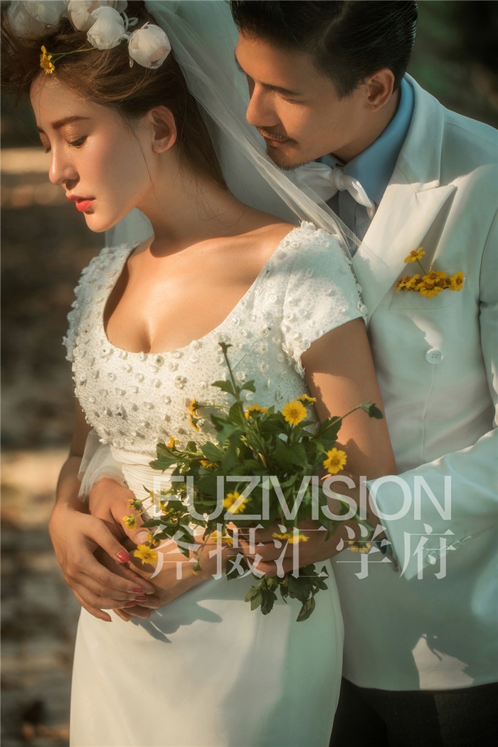 白色爱恋 婚纱照