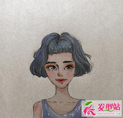卡通版女生短发 甜美演绎画中仙