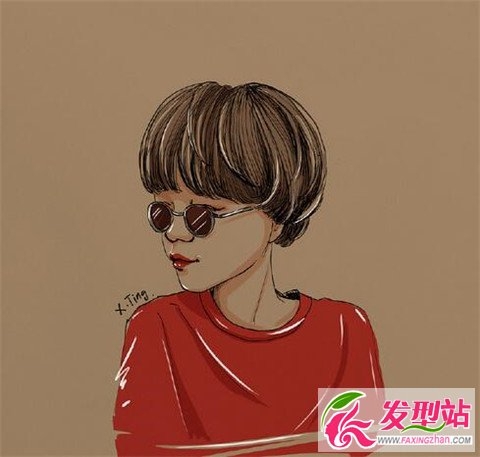 卡通版女生短发 甜美演绎画中仙