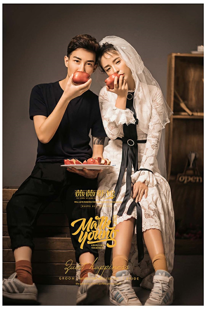 休闲一刻 婚纱照