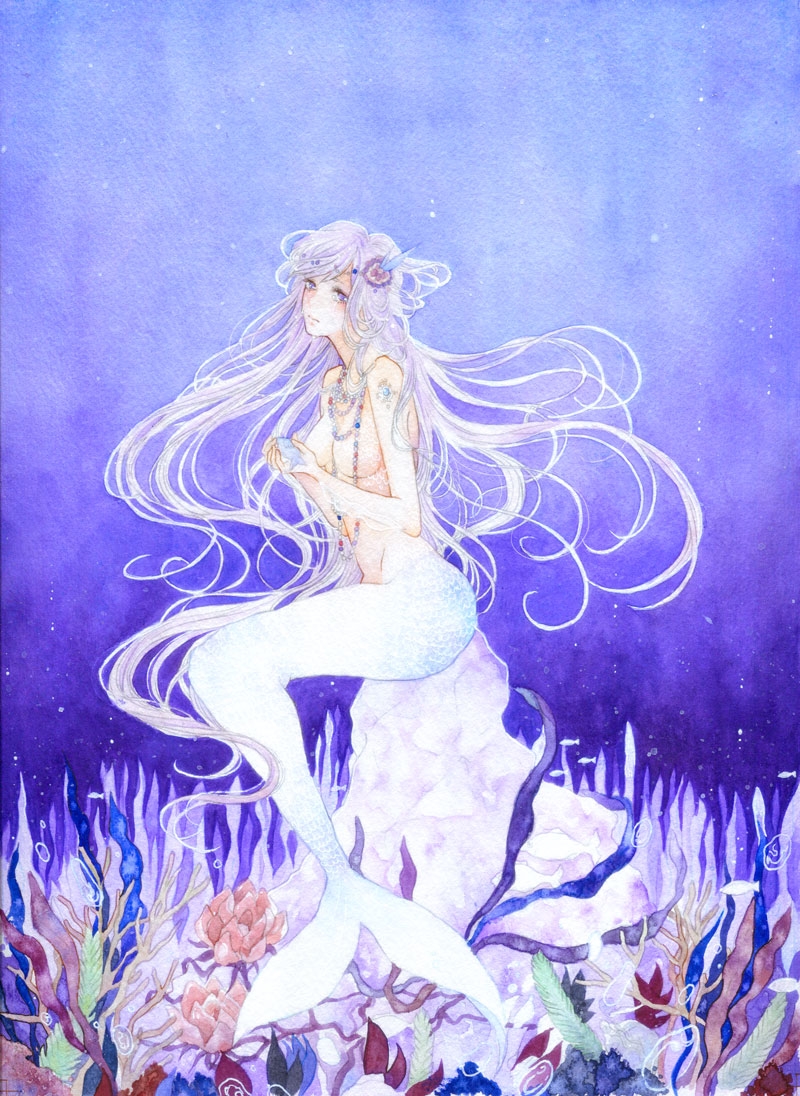 卡通动漫美人鱼高清唯美图片