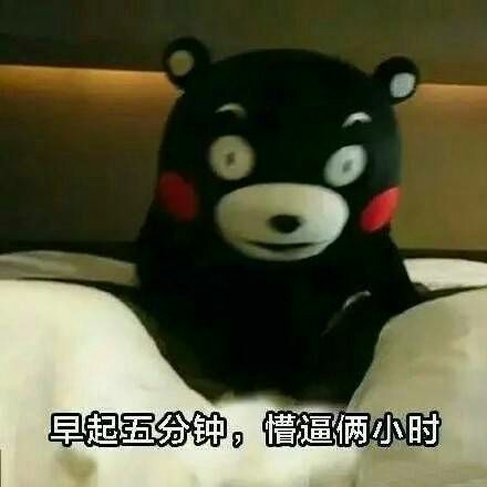 每早起床的我.