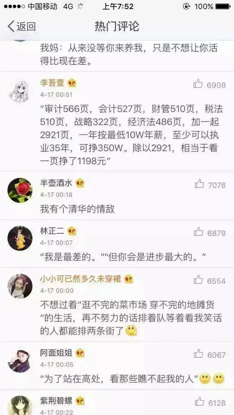这些话能激起你学习的热情