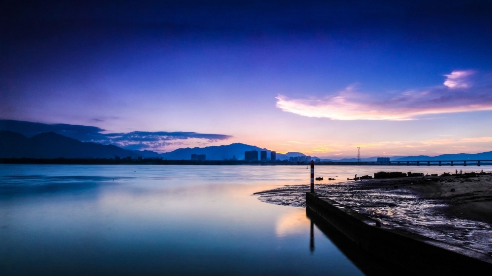 唯美夕阳图片意境壁纸