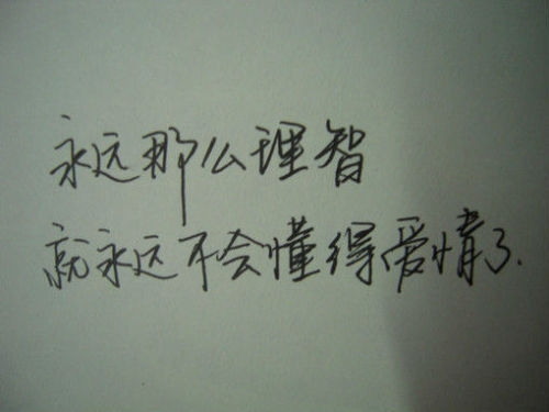 这些是谁写下的文字图片