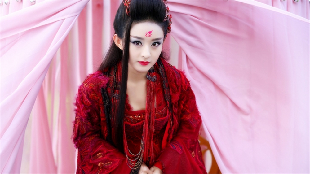 花千骨妖神图片小骨定妆妖神照电脑桌面壁纸3