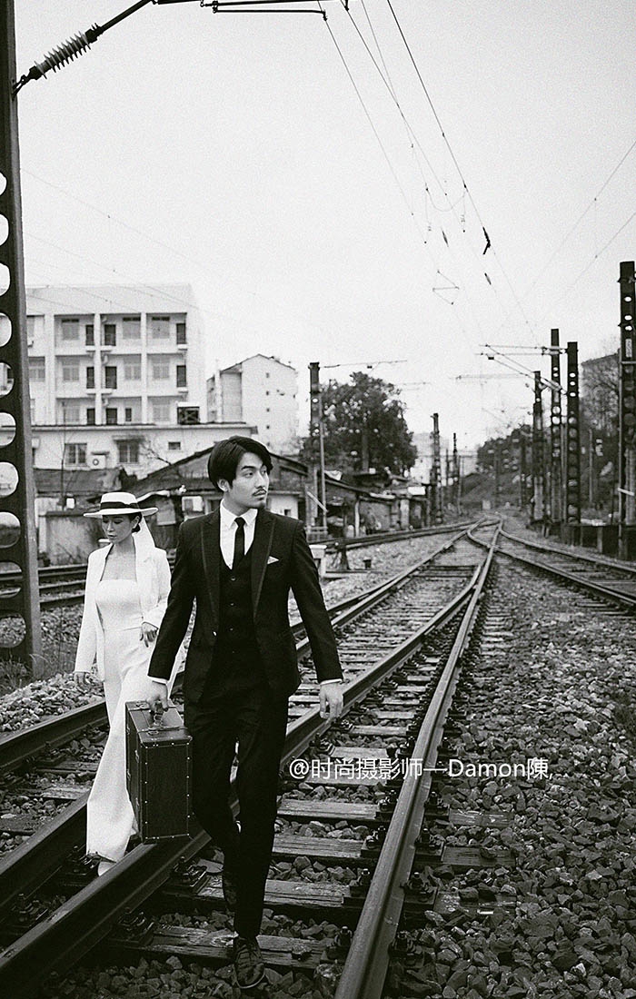 摩登铁路 婚纱照