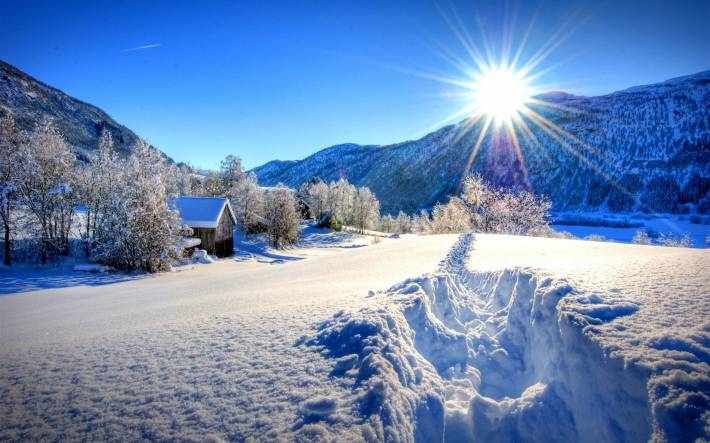 冬季雪景摄影电脑壁纸