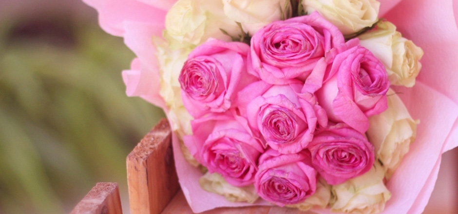 花，玫瑰，粉红色的花朵，鲜花，桌面壁纸
